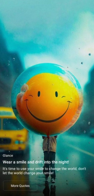 Glance smart lock screen in Redmi